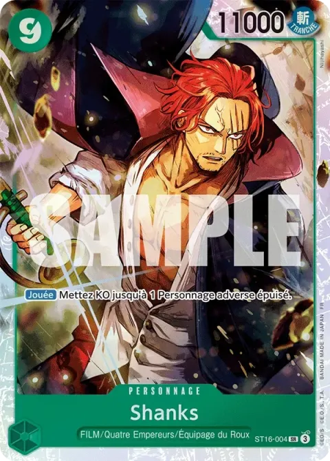 Carte One Piece Shanks ST16-004, extension One Piece Card the Best VOL.2