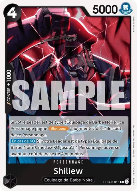 Carte One Piece Shiliew PRB02-015, extension One Piece Card the Best VOL.2