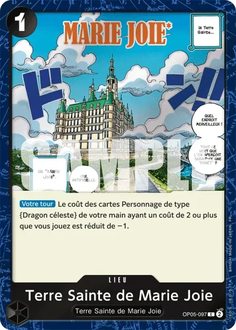 Carte One Piece Terre Sainte de Marie Joie OP05-097 · parallèle, extension One Piece Card the Best VOL.2