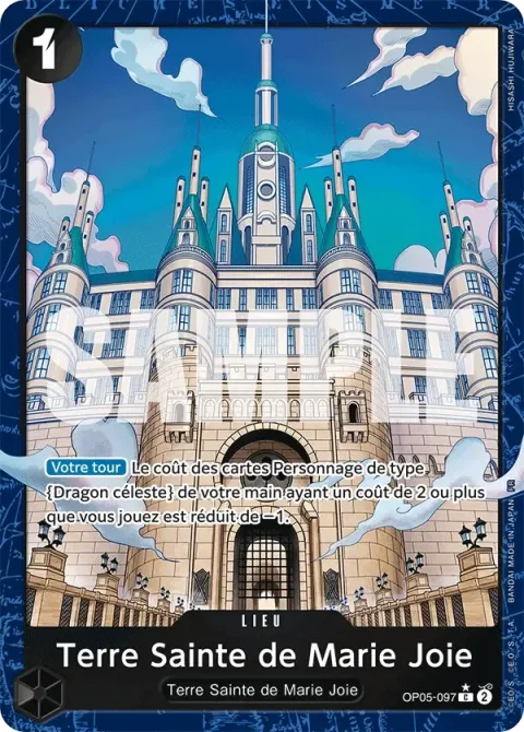 Carte One Piece Terre Sainte de Marie Joie OP05-097 · parallèle 2, extension One Piece Card the Best VOL.2