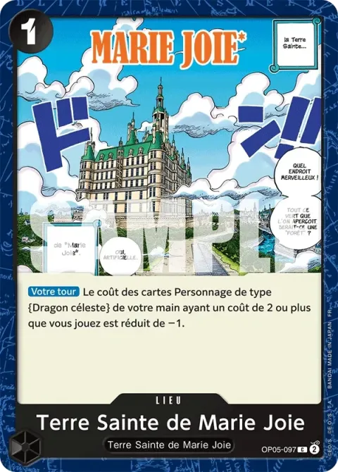 Carte One Piece Terre Sainte de Marie Joie OP05-097, extension One Piece Card the Best VOL.2