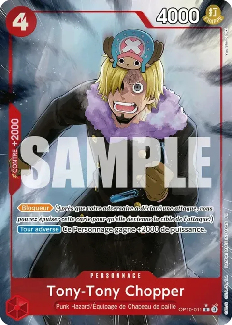 Carte One Piece Tony-Tony Chopper OP10-011 · parallèle, extension One Piece Card the Best VOL.2