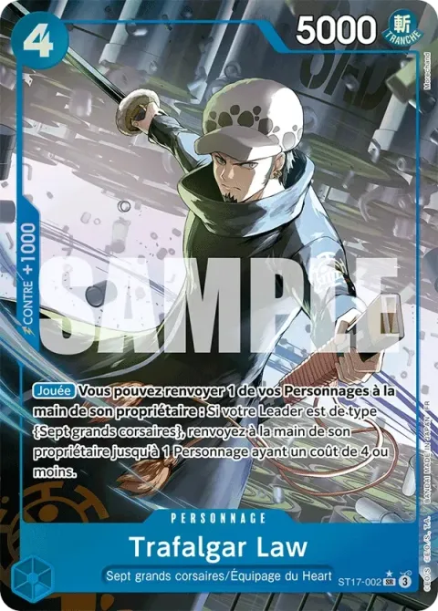 Carte One Piece Trafalgar Law ST17-002 · parallèle, extension One Piece Card the Best VOL.2