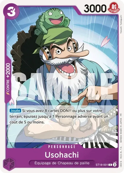 Carte One Piece Usohachi ST18-001, extension One Piece Card the Best VOL.2
