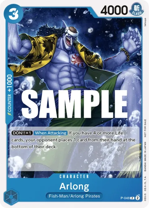 Carte One Piece Arlong P-048, extension Cartes promo