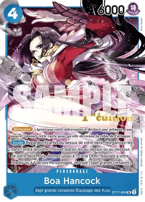 Carte One Piece Boa Hancock ST17-004 · parallèle, extension Cartes promo
