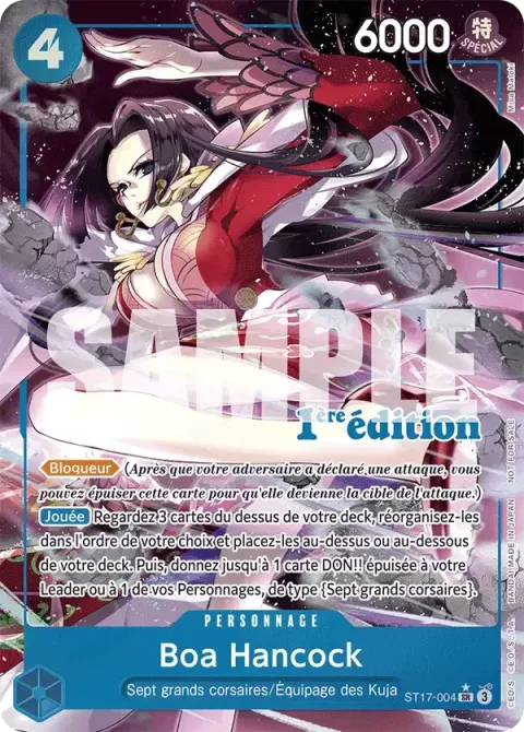 Carte One Piece Boa Hancock ST17-004 · parallèle 2, extension Cartes promo