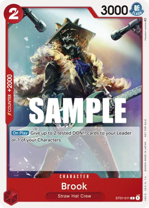 Carte One Piece Brook ST01-011 · parallèle 2, extension Cartes promo