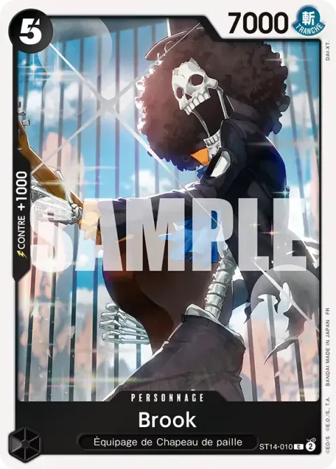 Carte One Piece Brook ST14-010 · parallèle 2, extension Cartes promo
