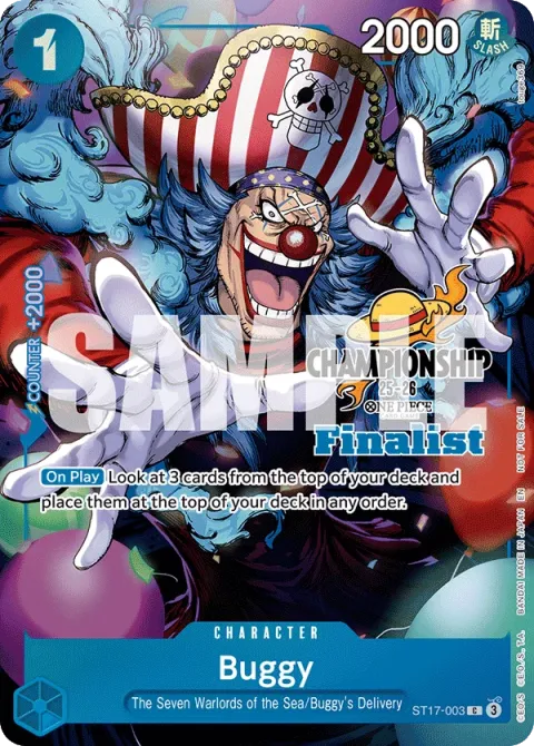 Carte One Piece Buggy ST17-003 · parallèle 2, extension Cartes promo