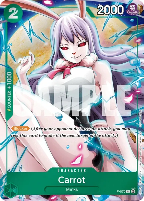 Carte One Piece Carrot P-070, extension Cartes promo