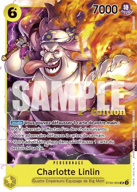 Carte One Piece Charlotte Linlin ST20-005 · parallèle, extension Cartes promo