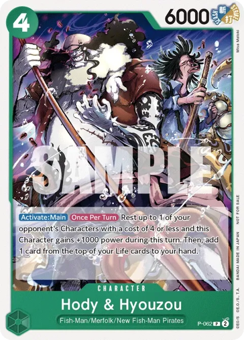 Carte One Piece Hody & Hyouzou P-062, extension Cartes promo