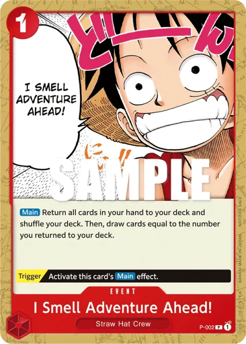 Carte One Piece I Smell Adventure!!! P-002, extension Cartes promo