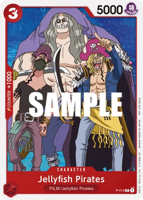 Carte One Piece Jellyfish Pirates P-012, extension Cartes promo