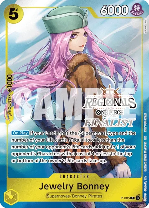 Carte One Piece Jewelry Bonney P-085 · parallèle, extension Cartes promo