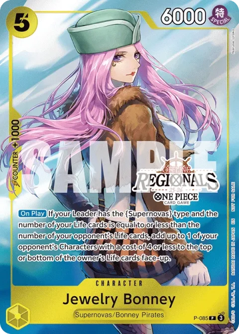 Carte One Piece Jewelry Bonney P-085, extension Cartes promo