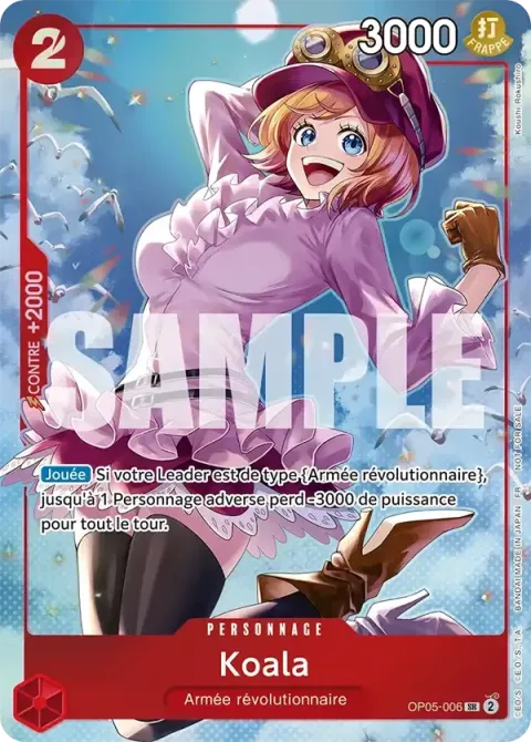 Carte One Piece Koala OP05-006 · parallèle 3, extension Cartes promo
