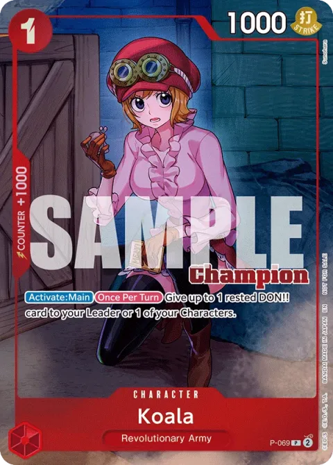 Carte One Piece Koala P-069 · parallèle 6, extension Cartes promo