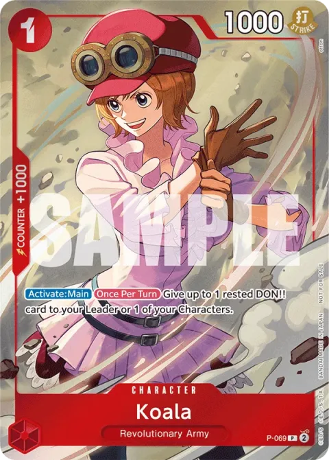 Carte One Piece Koala P-069, extension Cartes promo