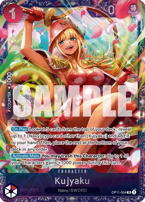 Carte One Piece Kujyaku OP11-004 · parallèle 2, extension Cartes promo