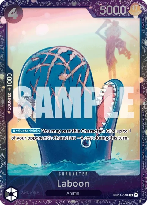 Carte One Piece Laboon EB01-048 · parallèle 2, extension Cartes promo