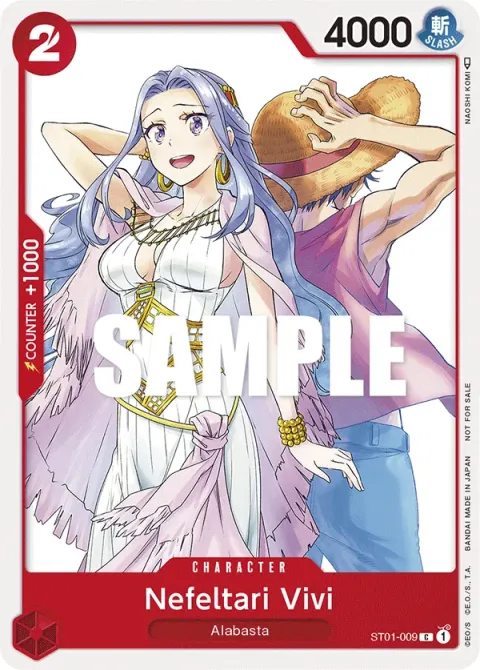 Carte One Piece Nefeltari Vivi ST01-009 · parallèle, extension Cartes promo