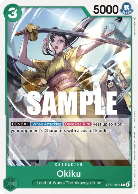 Carte One Piece Okiku OP01-035 · parallèle, extension Cartes promo