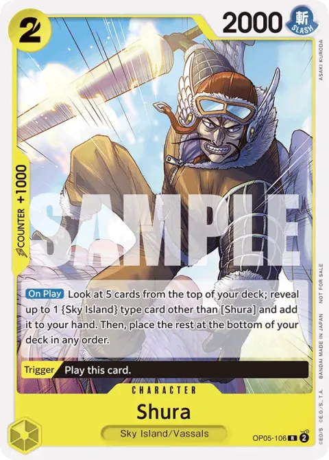 Carte One Piece Shura OP05-106 · parallèle, extension Cartes promo