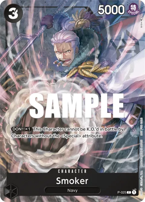 Carte One Piece Smoker P-025, extension Cartes promo