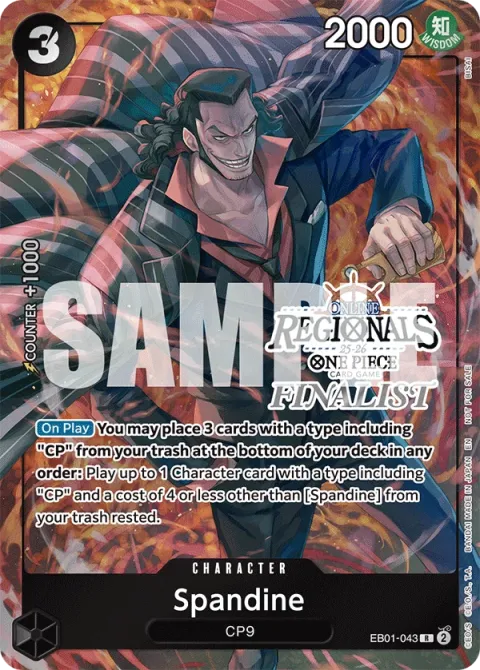 Carte One Piece Spandine EB01-043 · parallèle 5, extension Cartes promo