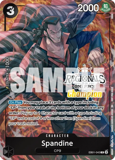 Carte One Piece Spandine EB01-043 · parallèle 6, extension Cartes promo