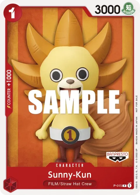 Carte One Piece Sunny-Kun P-015, extension Cartes promo