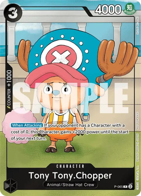 Carte One Piece Tony Tony.Chopper P-065, extension Cartes promo
