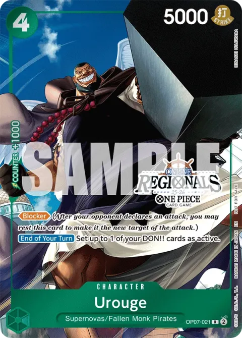 Carte One Piece Urouge OP07-021 · parallèle 5, extension Cartes promo