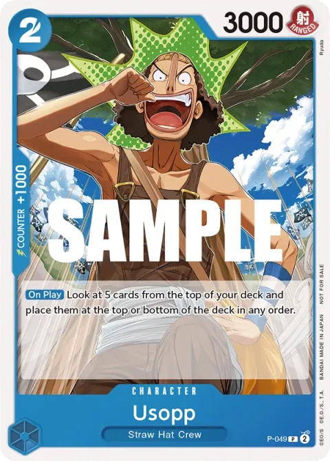 Carte One Piece Usopp P-049, extension Cartes promo