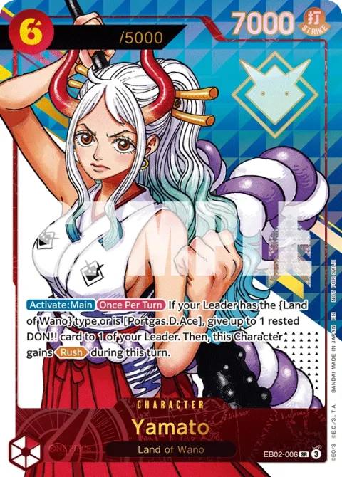 Carte One Piece Yamato EB02-006 · parallèle 2, extension Cartes promo