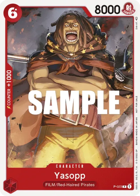 Carte One Piece Yasopp P-023, extension Cartes promo