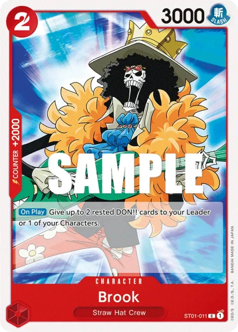 Carte One Piece Brook ST01-011, extension Deck Straw Hat Crew (sortie anglaise)