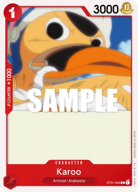 Carte One Piece Karoo ST01-003, extension Deck Straw Hat Crew (sortie anglaise)