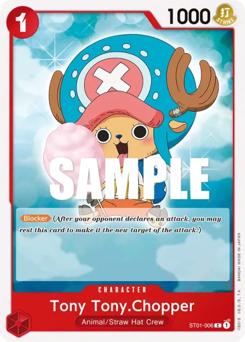 Carte One Piece Tony Tony.Chopper ST01-006, extension Deck Straw Hat Crew (sortie anglaise)