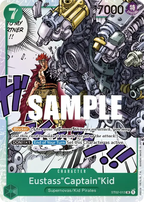 Carte One Piece Eustass »Captain »Kid ST02-013, extension Deck Worst Generation (sortie anglaise)