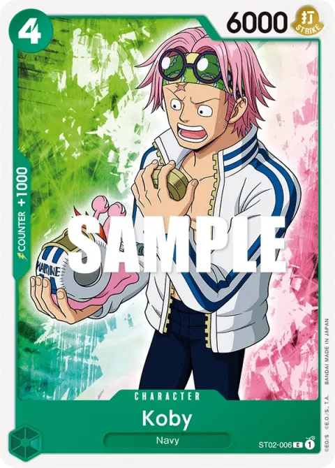 Carte One Piece Koby ST02-006, extension Deck Worst Generation (sortie anglaise)