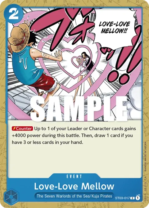 Carte One Piece Love-Love Mellow ST03-017, extension Deck The Seven Warlords of the Sea (sortie anglaise)