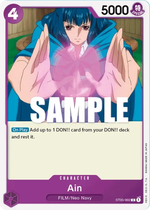 Carte One Piece Ain ST05-002, extension Deck ONE PIECE FILM edition (sortie anglaise)