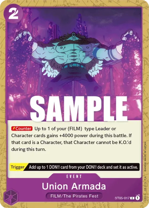 Carte One Piece Union Armada ST05-017, extension Deck ONE PIECE FILM edition (sortie anglaise)