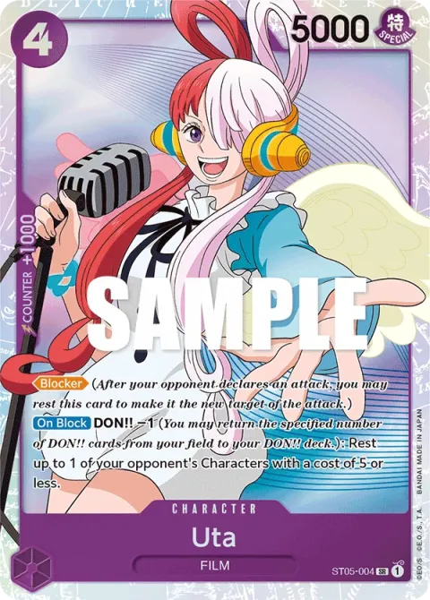 Carte One Piece Uta ST05-004, extension Deck ONE PIECE FILM edition (sortie anglaise)