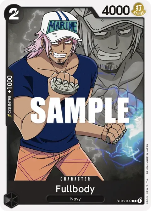 Carte One Piece Fullbody ST06-009, extension Deck Absolute Justice (sortie anglaise)