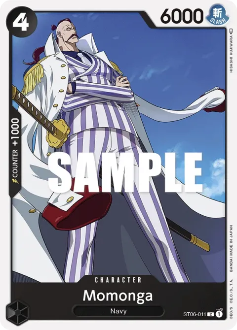 Carte One Piece Momonga ST06-011, extension Deck Absolute Justice (sortie anglaise)