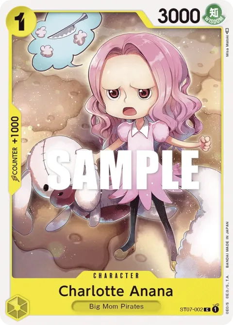 Carte One Piece Charlotte Anana ST07-002, extension Deck Big Mom Pirates (sortie anglaise)
